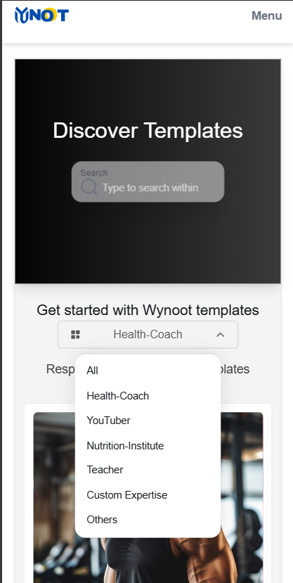 Step 03 - Select Your Template