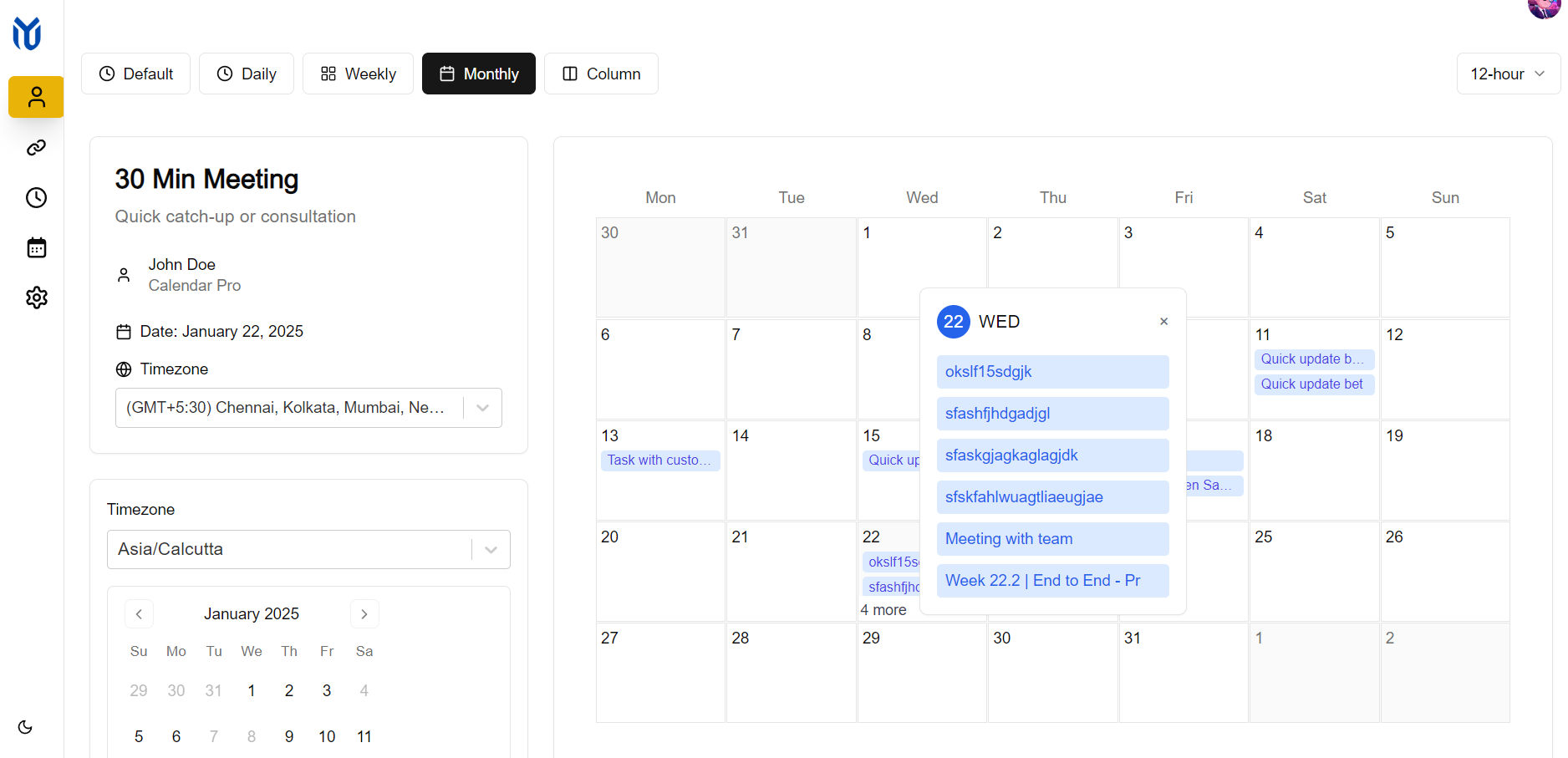 WyCalendar System
